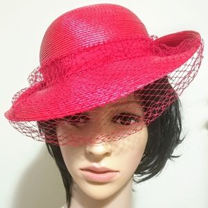 Vintage Michael Howard Sport Hat with Net and Bow